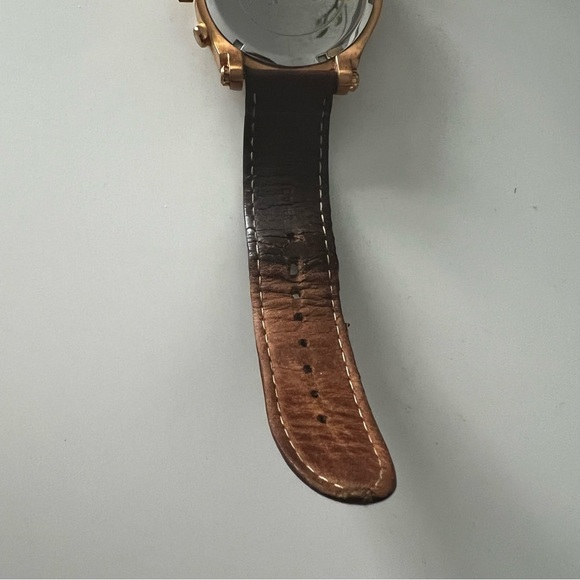 GUESS Mens Brown Rose Gold Tone Chronograph Watch - Picture 7 of 8